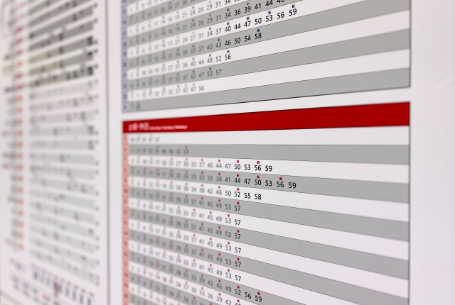 カウントダウンジャパン2425帰りの電車の混雑状況は？31日の運行についても調査！ブログ記事に挿入する時刻表の画像