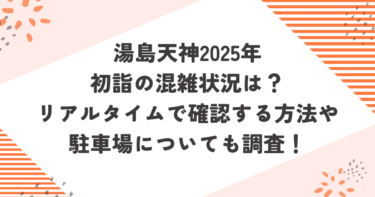 亀戸天神2025年初詣の混雑状況は？リアルタイムで確認する方法や駐車場についても調査！ブログ記事アイキャッチ画像