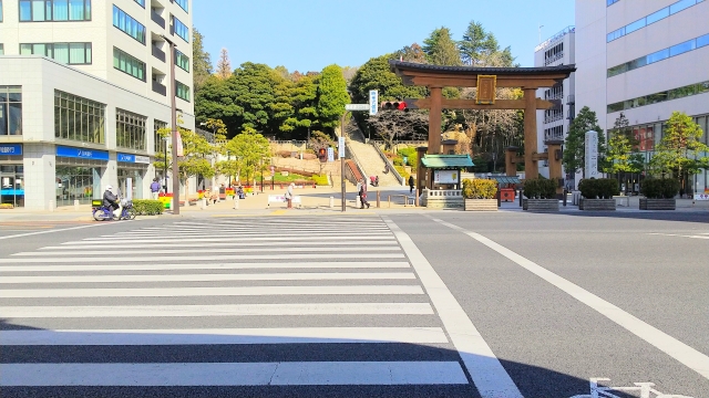 宇都宮二荒山神社の初詣2026屋台はいつまで？何時から何時までで出店場所どこ？ブログ記事に挿入する二荒山神社の周辺道路の画像